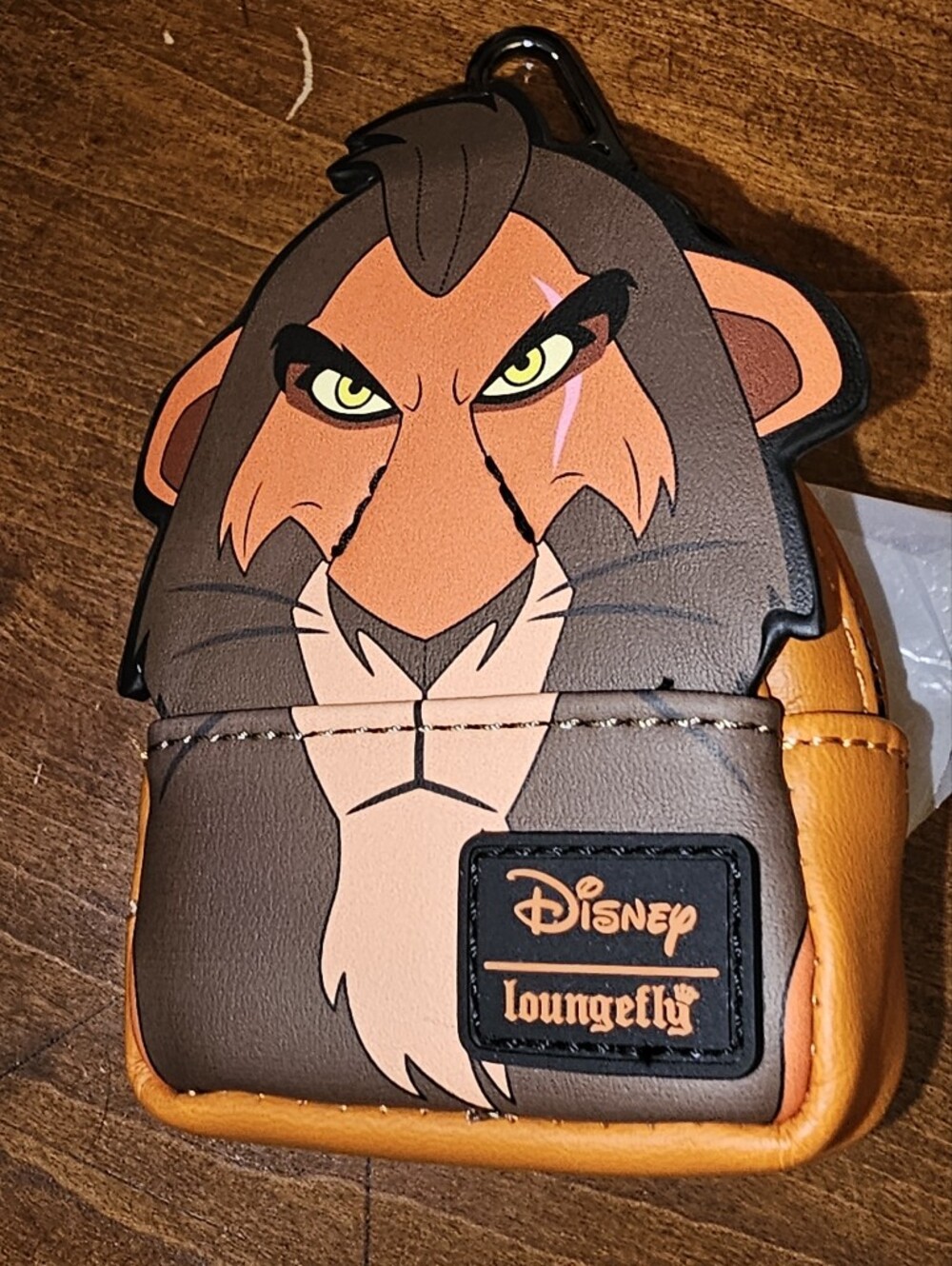 Loungefly Disney Scar Face Coin Pouch - Orange & Brown